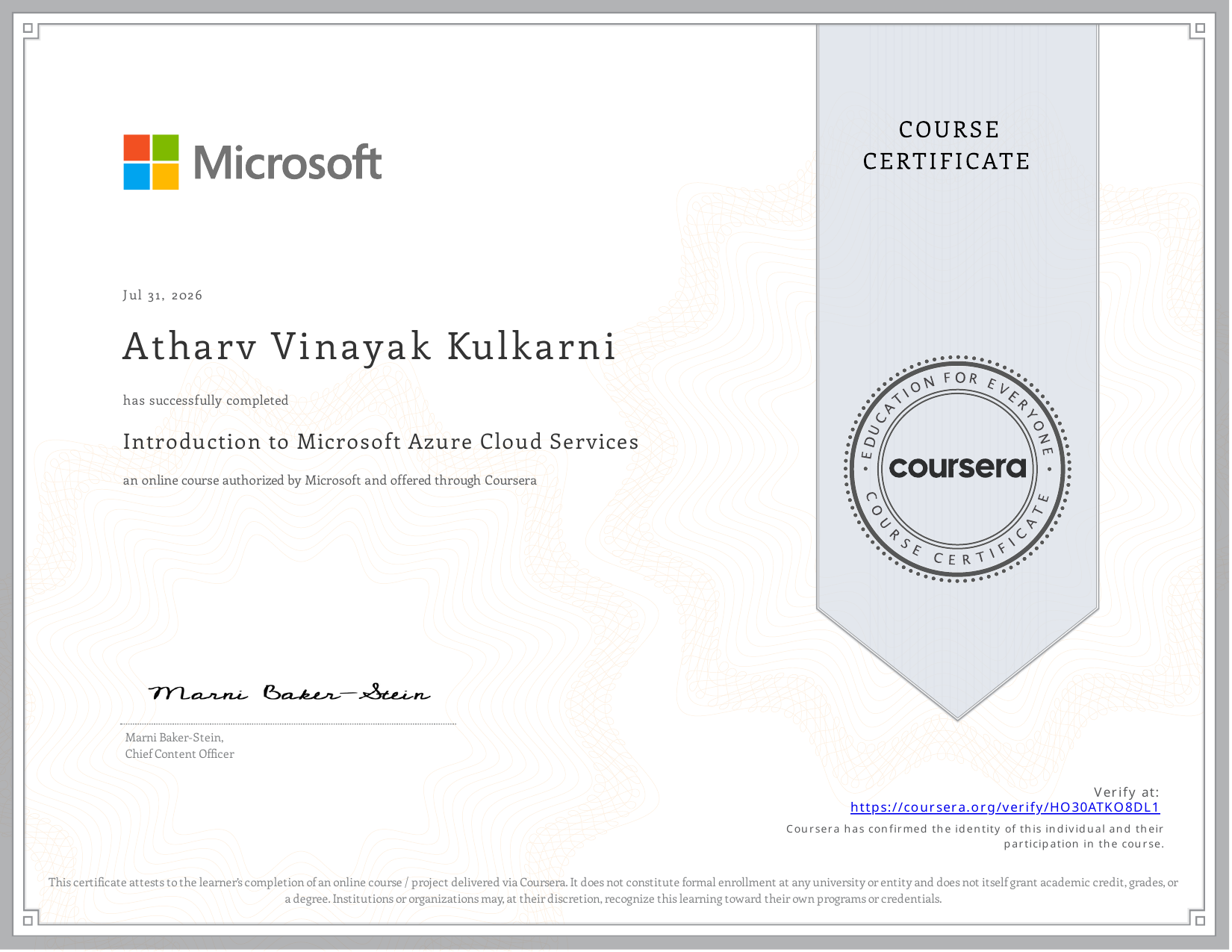 Introduction to Microsoft Azure Cloud Services