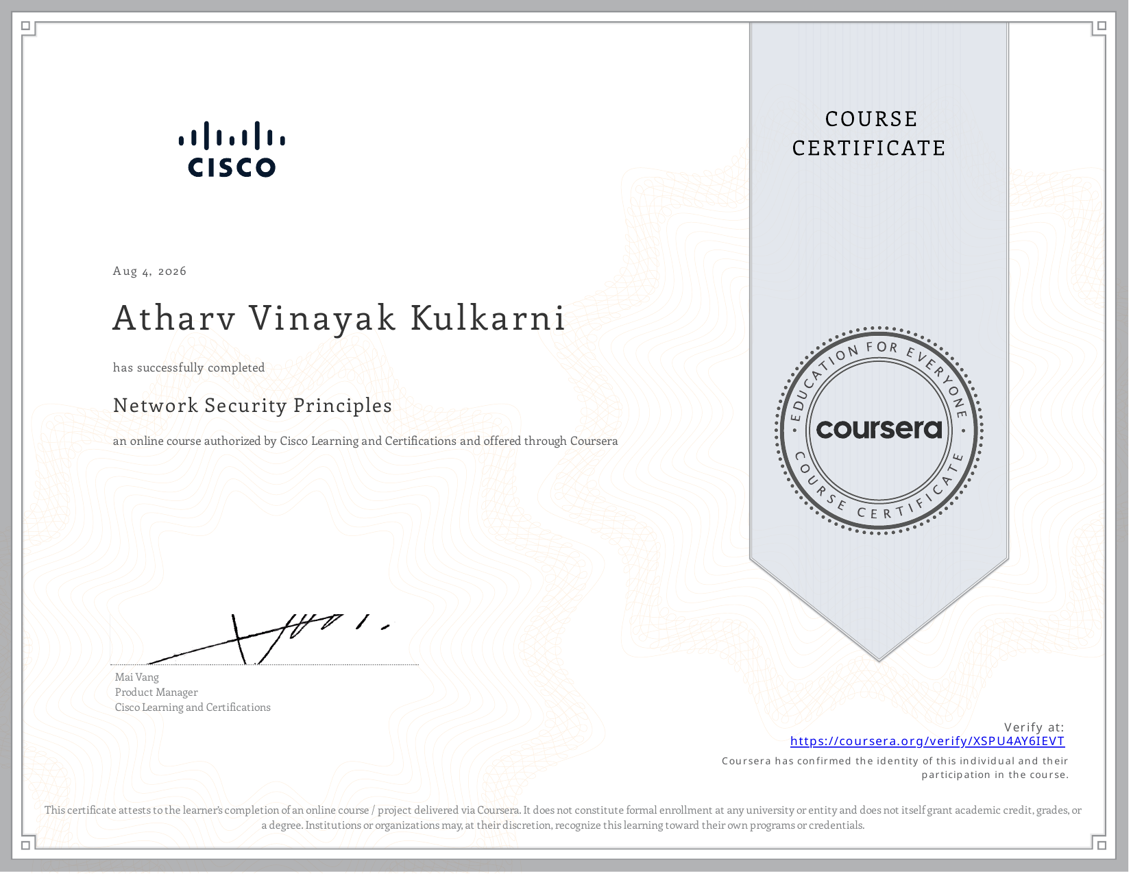 Network Security Principles